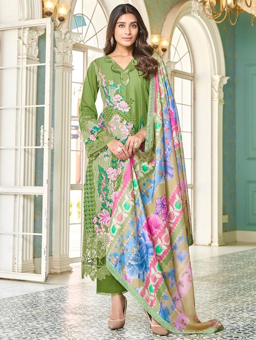 women long sleeve kurta pant with dupatta set - 21963413 - Very Small Image - 1