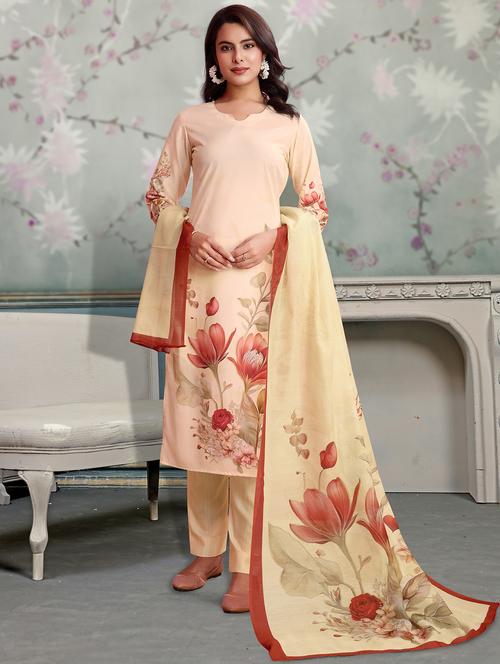 women three quarter sleeve kurta pant with dupatta set - 21963501 - Very Small Image - 1