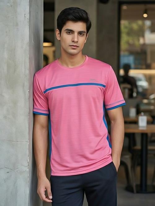 Men Striped Short Sleeve Regular Fit T-shirt - 21964107 - Very Small Image - 1