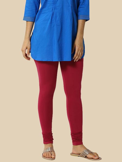 women solid mid rise full length legging - 21965026 - Very Small Image - 1