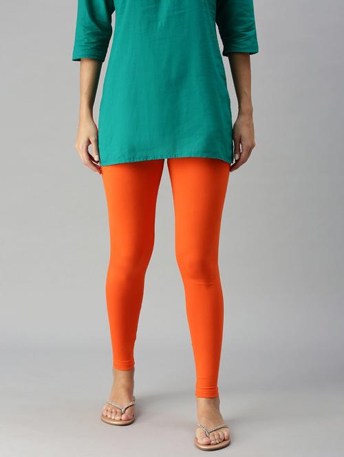 women solid mid rise ankle length legging - 21965036 - Very Small Image - 1