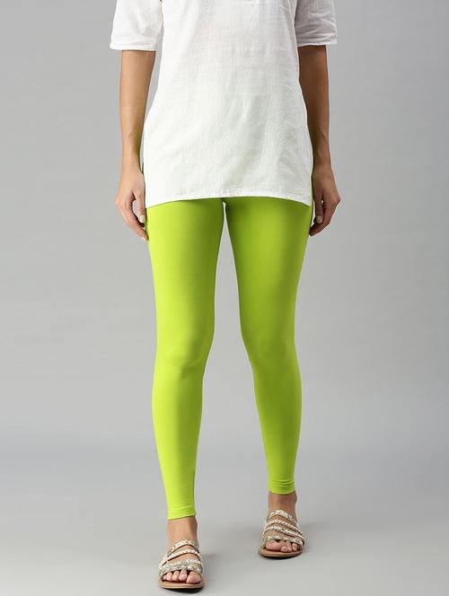 women solid mid rise ankle length legging - 21965038 - Very Small Image - 1