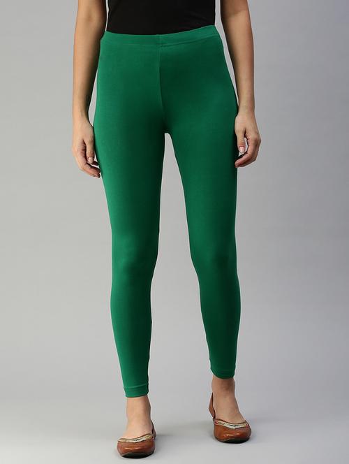 women solid mid rise ankle length legging - 21965041 - Very Small Image - 1