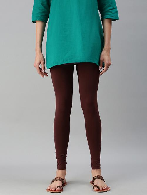 women solid mid rise ankle length legging - 21965049 - Very Small Image - 1