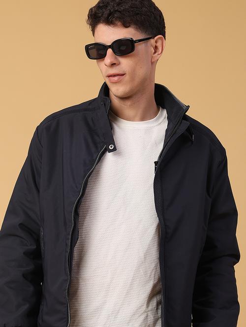 men solid long sleeve quilted jacket - 21965435 - Very Small Image - 1