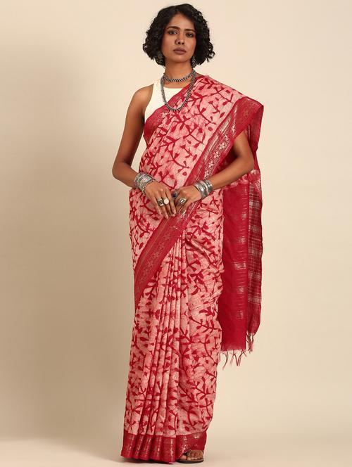 women printed casual wear saree with blouse - 21965679 - Very Small Image - 1