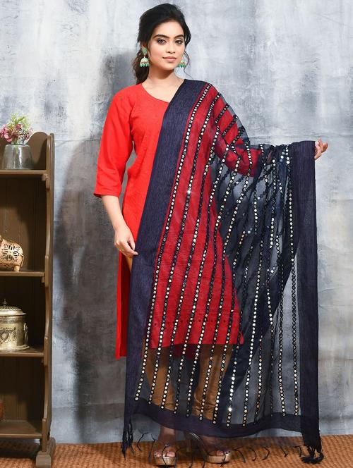 women mirror work casual wear dupatta  - 21965696 - Very Small Image - 1