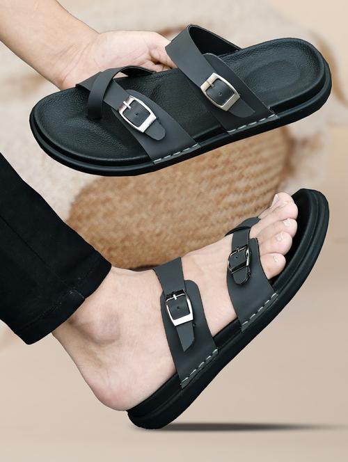 men solid toe separator sandal - 21966220 - Very Small Image - 1