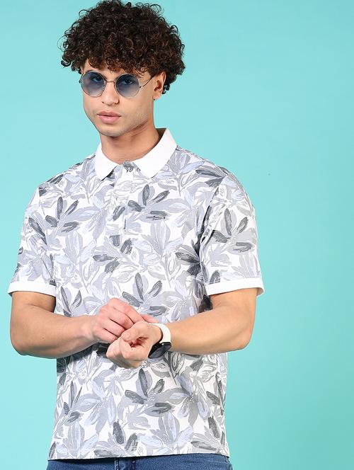 men printed short sleeve regular fit polo t-shirt - 21966571 - Very Small Image - 1