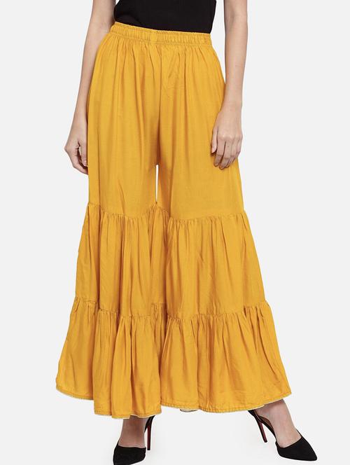 women solid mid rise sharara - 21966917 - Very Small Image - 1