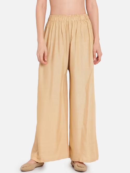 women solid high rise straigh palazzo - 21967031 - Very Small Image - 1