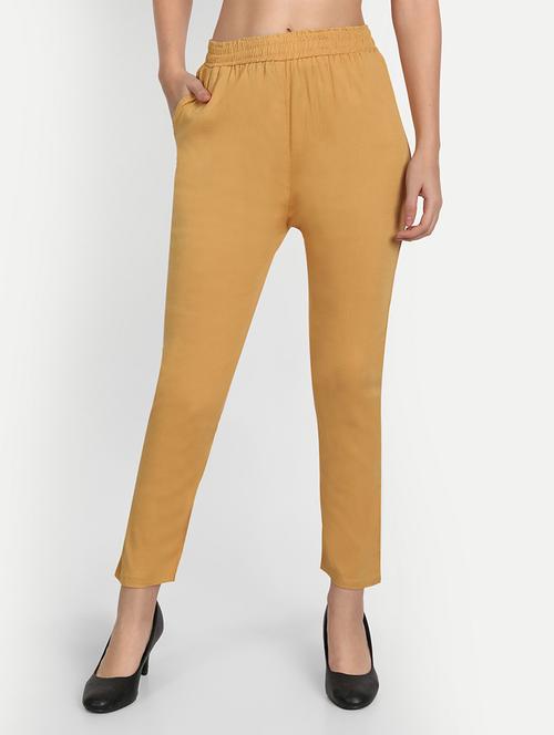 women solid slim fit cigarette trouser - 21967085 - Very Small Image - 1