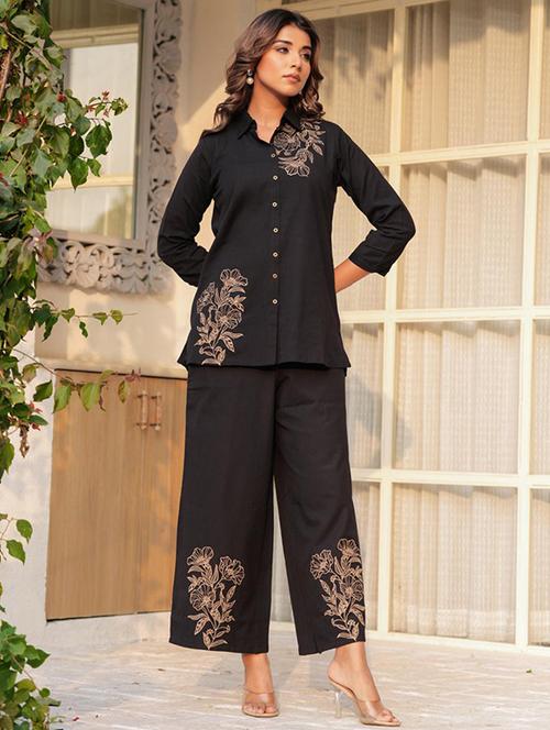 women three quarter sleeve ethnic co-ord set - 21967283 - Very Small Image - 1