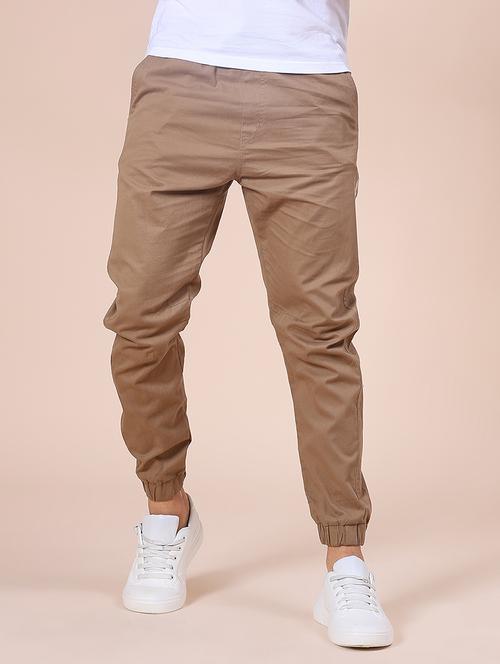 men solid mid rise regular fit jogger - 21967791 - Very Small Image - 1