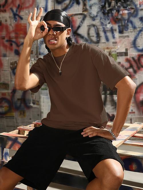 men solid short sleeve loose fit t-shirt - 21968070 - Very Small Image - 1