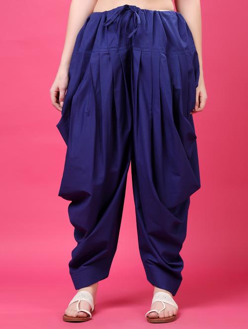 women solid mid rise patiyala salwar - 21968230 - Very Small Image - 1