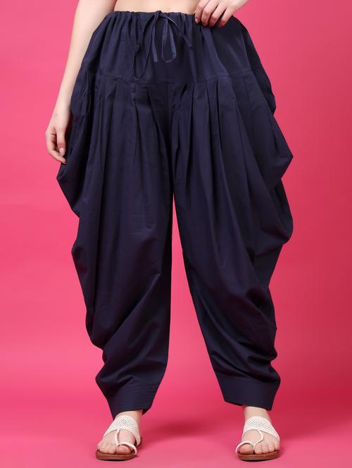 women solid mid rise patiyala salwar - 21968232 - Very Small Image - 1