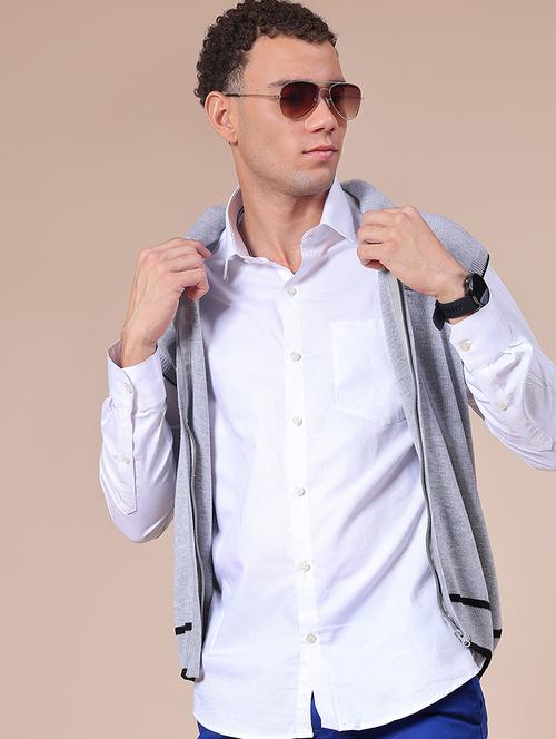 men solid sleeveless regular fit cardigan - 21968375 - Very Small Image - 1