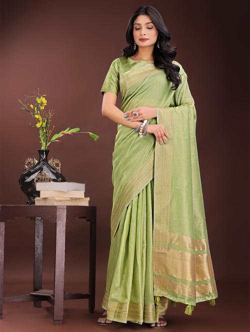 women self design bordered saree with blouse - 21969879 - Very Small Image - 1