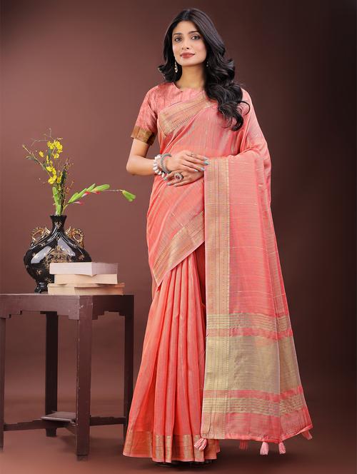 women self design bordered saree with blouse - 21969882 - Very Small Image - 1