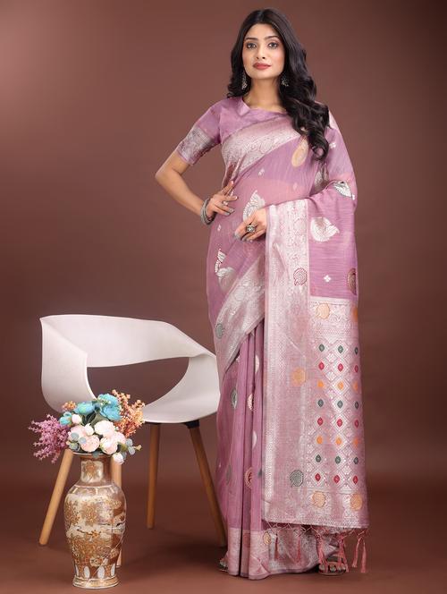 women self design bordered saree with blouse - 21969925 - Very Small Image - 1