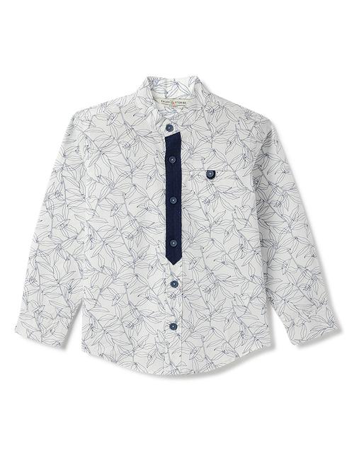 boys printed collared long sleeve shirt - 21971040 - Very Small Image - 1