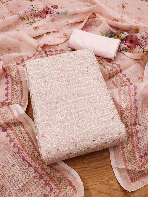 women embroidered unstitched suit set - 21971091 - Very Small Image - 1