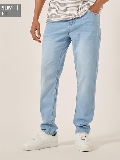 men washed mid rise full length jeans - 21971599 - Very Small Image - 1