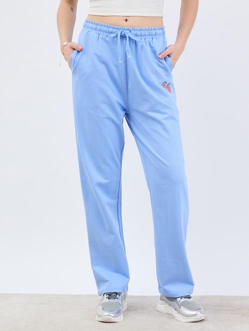 women solid mid rise relaxed fit track pant - 21971656 - Very Small Image - 1