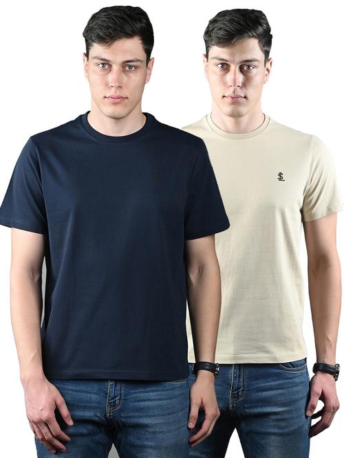 men pack of 2 solid short sleeve t-shirt - 21971775 - Very Small Image - 1