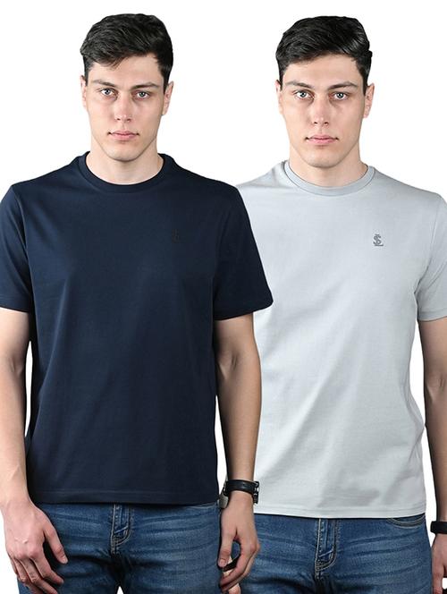 men pack of 2 solid short sleeve t-shirt - 21971777 - Very Small Image - 1