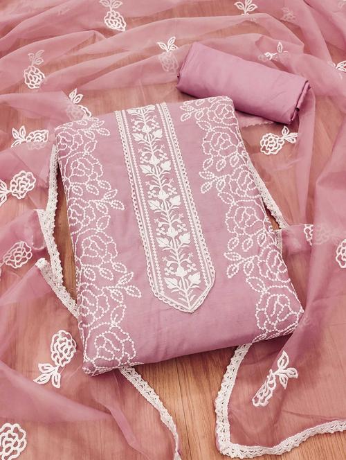 women embroidered unstitched suit set - 21971784 - Very Small Image - 1