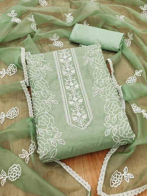 women embroidered unstitched suit set - 21971786 - Very Small Image - 1