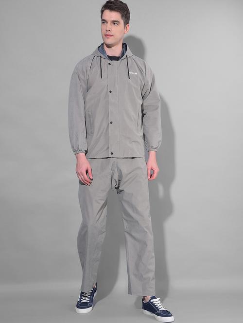 men solid long sleeve rain suit set  - 21972032 - Very Small Image - 1
