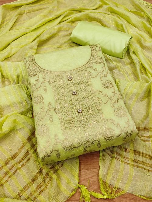 women self design embroidered unstitched suit set - 21972473 - Very Small Image - 1