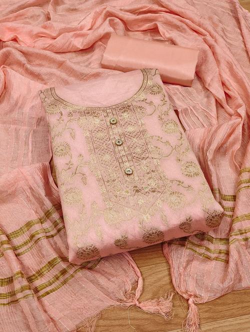 women self design embroidered unstitched suit set - 21972474 - Very Small Image - 1