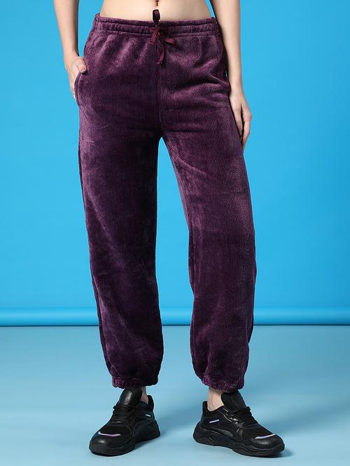 women printed mid rise winter wear jogger - 21973897 - Very Small Image - 1