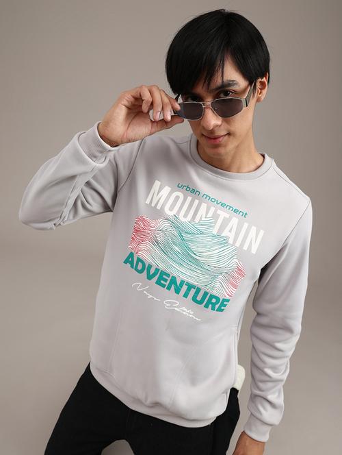 men printed long sleeve regular fit sweatshirt - 21974589 - Very Small Image - 1