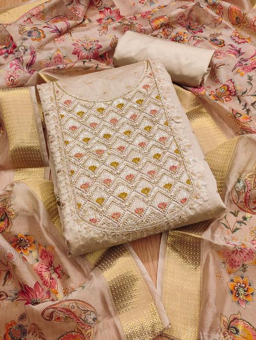 women self design embroidered unstitched suit set - 21974911 - Very Small Image - 1