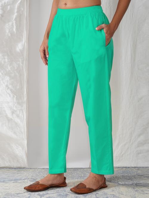 women solid mid rise ankle length tapered pant - 21974995 - Very Small Image - 1