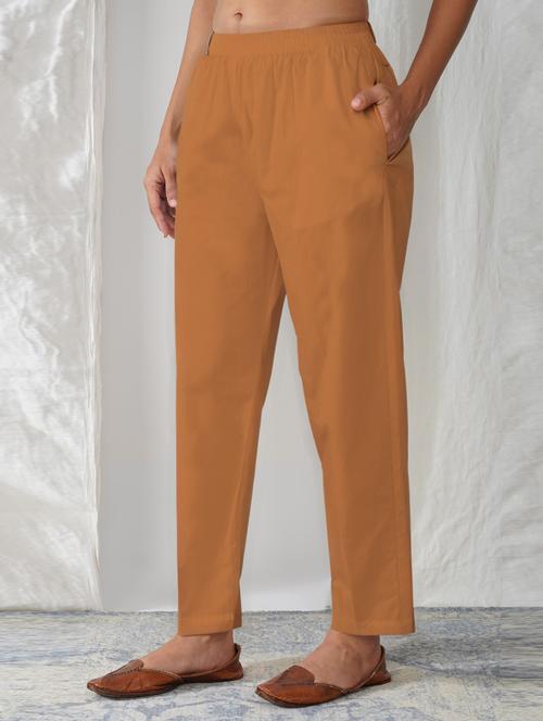 women solid mid rise ankle length tapered pant - 21975000 - Very Small Image - 1