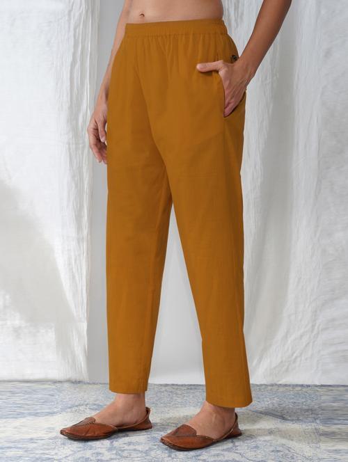 women solid mid rise ankle length tapered pant - 21975005 - Very Small Image - 1