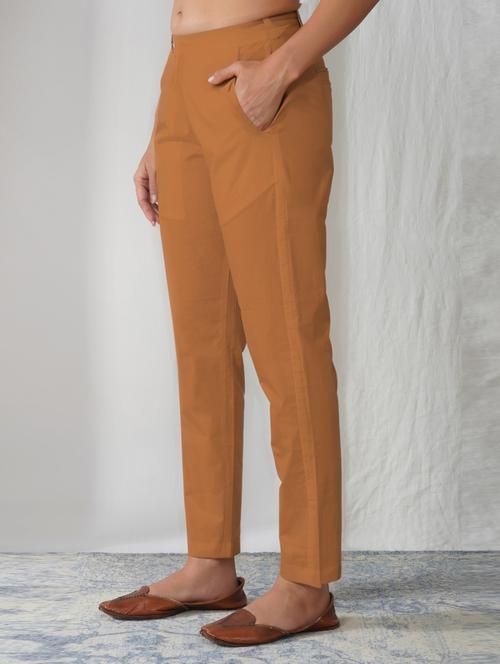 women solid mid rise ankle length tapered pant - 21975011 - Very Small Image - 1
