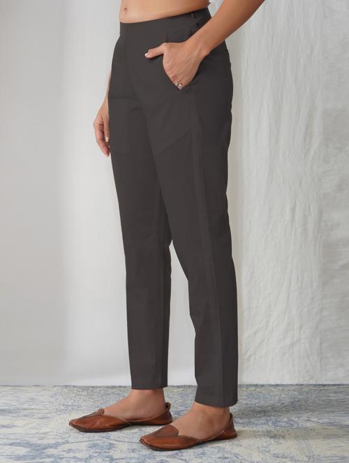 women solid mid rise ankle length tapered pant - 21975013 - Very Small Image - 1