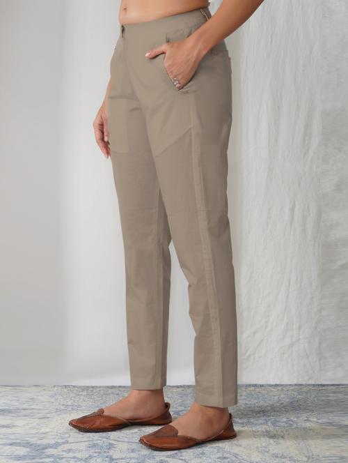 women solid mid rise ankle length tapered pant - 21975016 - Very Small Image - 1