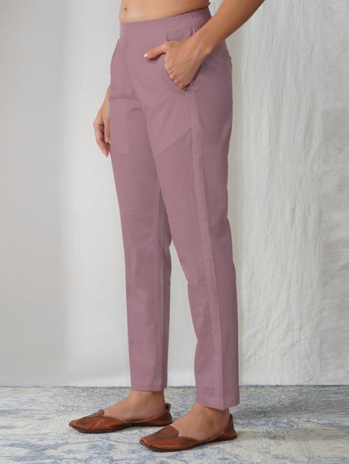 women solid mid rise ankle length tapered pant - 21975022 - Very Small Image - 1