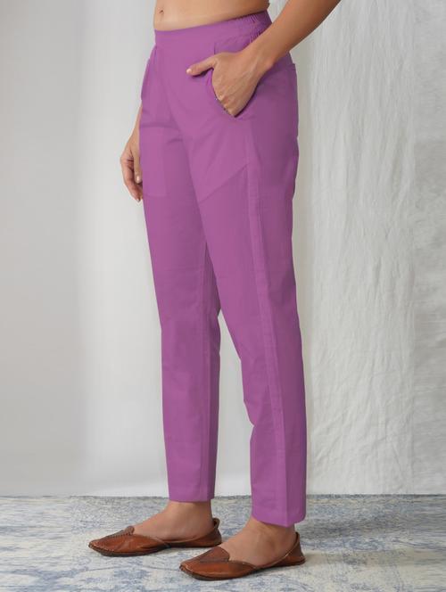 women solid mid rise ankle length tapered pant - 21975025 - Very Small Image - 1