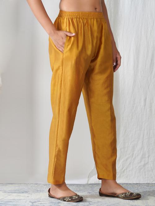 women solid mid rise straight pant - 21975038 - Very Small Image - 1