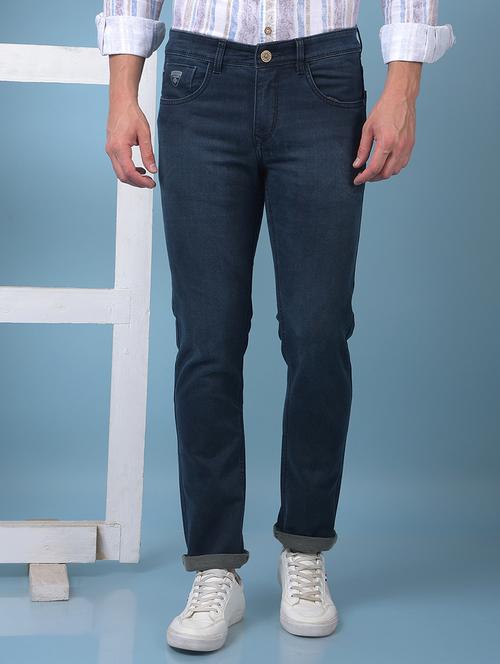 men washed low rise full length slim fit jeans - 21975691 - Very Small Image - 1