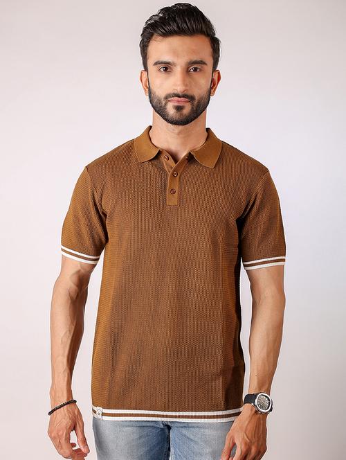 men solid short sleeve regular fit polo t-shirt - 21975756 - Very Small Image - 1